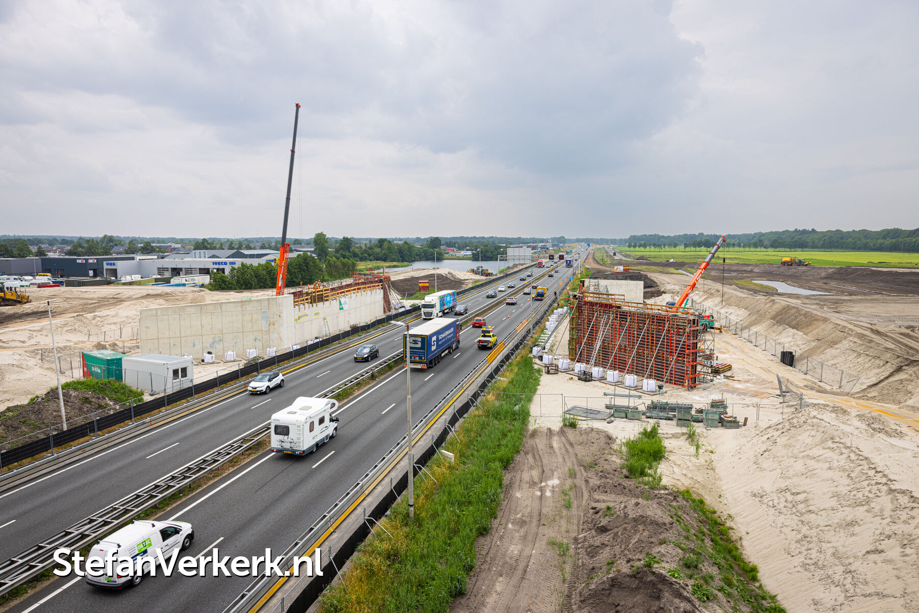 Voortgang Werkzaamheden Bouw Nieuwe Afslag A28 Wezep Hattemerbroek