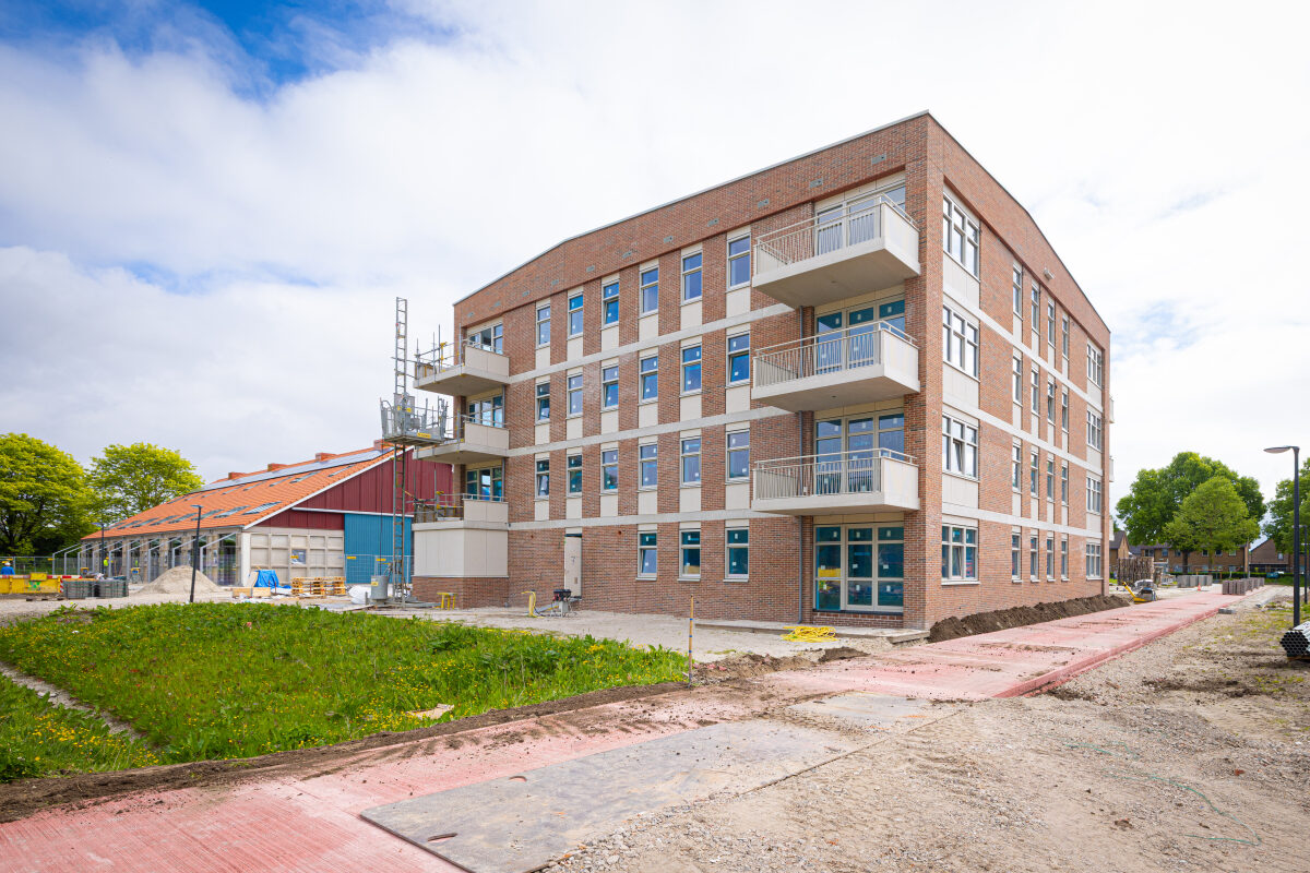 Een nieuwbouwproject van een appartementencomplex in Dronten