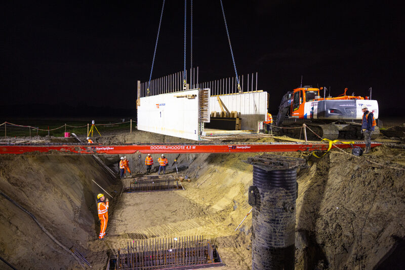 Bouw onderdoorgang Gerichtsweg Eenum