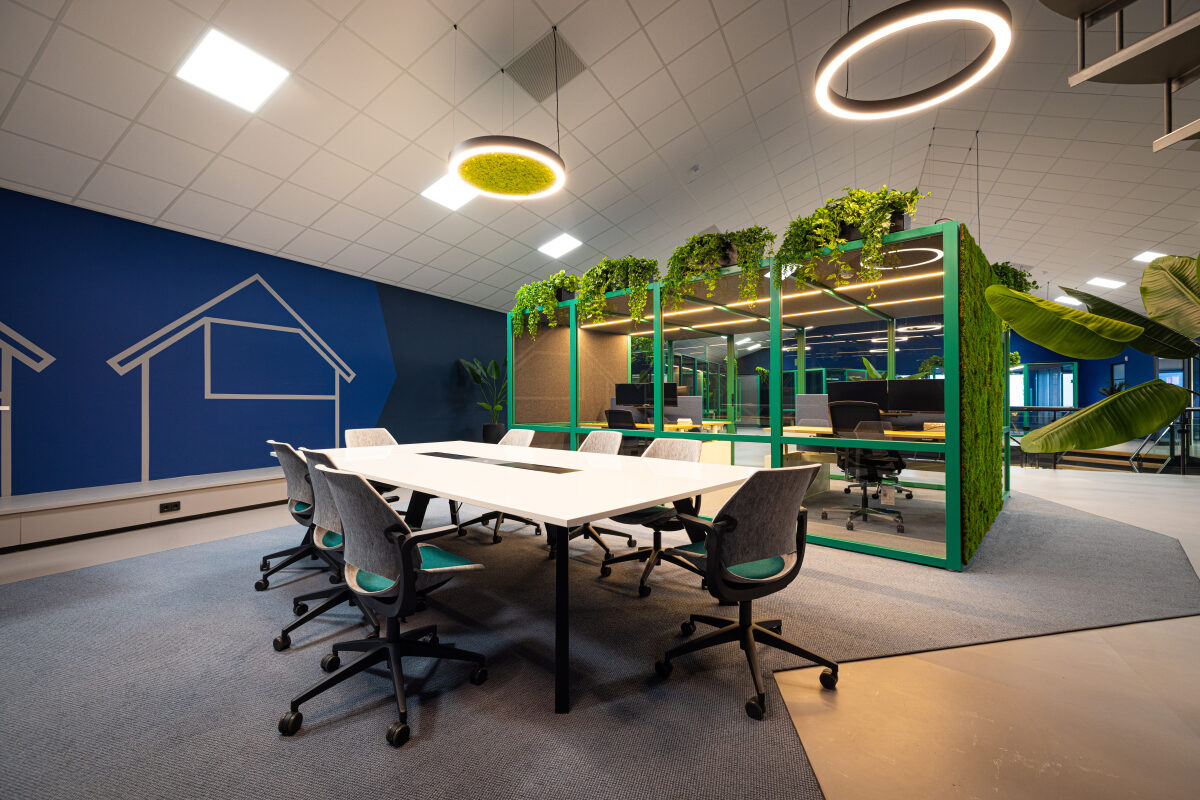 Het interieur van een kantoorpand in Genemuiden