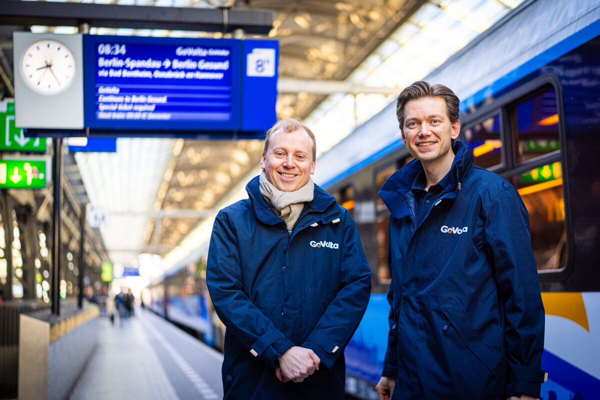 De twee eigenaren van een spoorvervoerder op Amsterdam CS