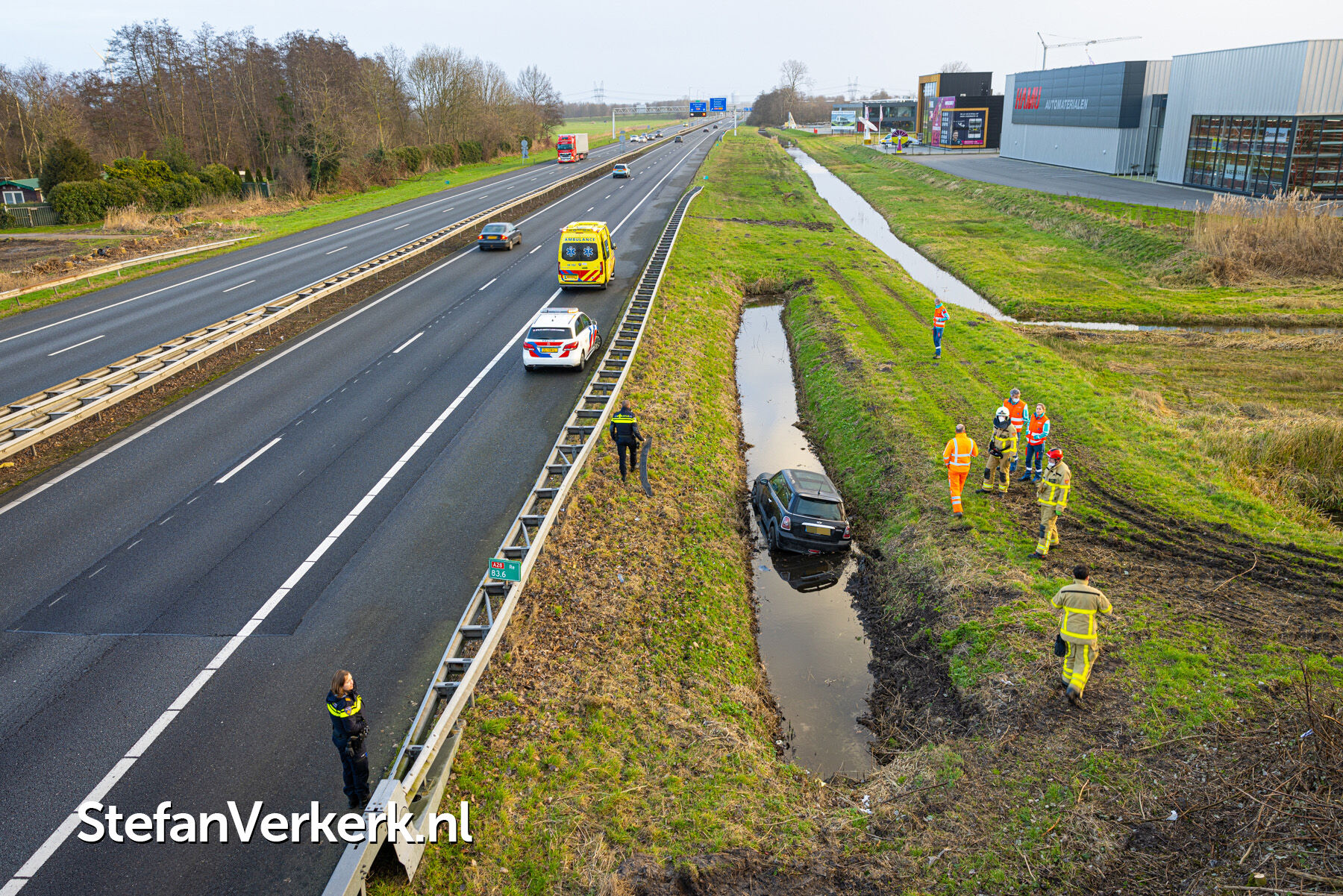 Ongeval+op+de+A28+nabij+Spier